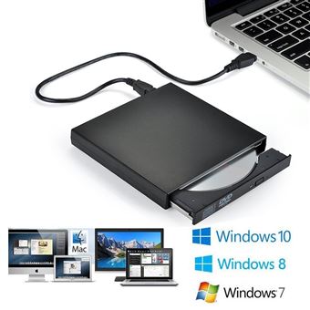 DANGZW Lecteur DVD Externe, Graveur CD/DVD Externe USB 3.0 Type C, Lecteur  Optique Externe +/-RW ROM, CD Enregistreur pour PC Portable, iMac, Macbook  Air/Pro, Linux, Mac OS, Windows 11/10/8/7/XP en destockage et