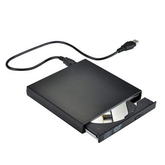 Lecteur CD/DVD Externe USB 2.0 pour Ordinateur Portable Windows et MacBook