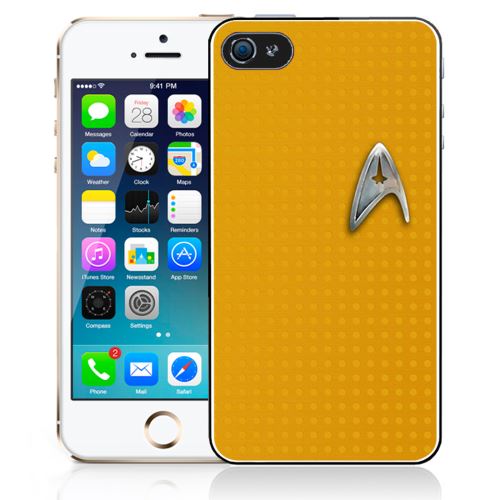 Coque pour iPhone 5C star trek jaune