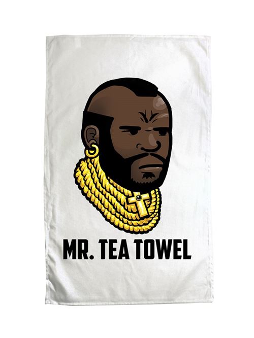 Torchon Mr Tea Towel blanc