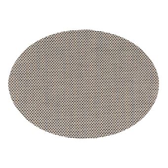 Secret de Gourmet - Set de Table Ovale "Maoli" 35x48cm Noir & Naturel - 1