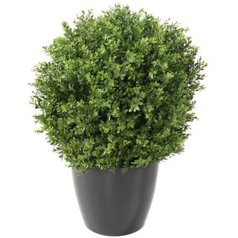 Plante artificielle haute gamme Spécial extérieur / Buis boule UV  artificiel, coloris vert - Dim : H.50 x D.35 cm - Achat & prix | fnac