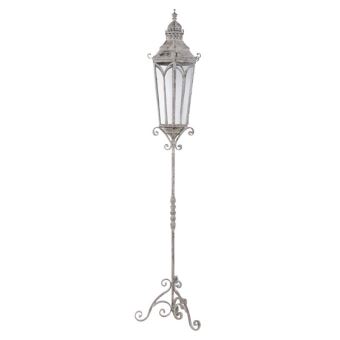 Style Ancienne Lanterne Lampe Lampadaire Sur Pied Fer 195 Cm