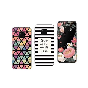 Coque Souple Gel Pour Huawei Mate 20 PRO - Antichoc Avec Motif Fleurs - Marque Novago - Neuf