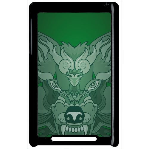 Coque Google Nexus 7 Loup Fond Kaki
