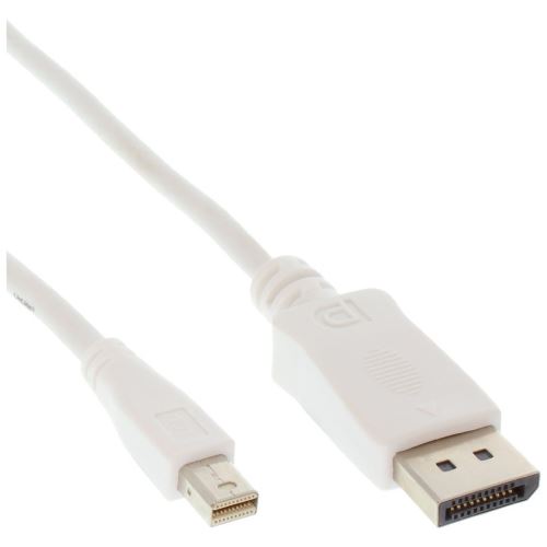 Câble InLine® Mini DisplayPort à DisplayPort blanc, 0,5 m
