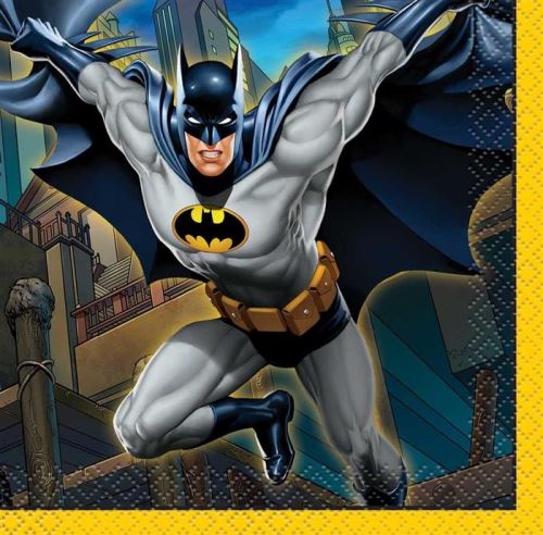 Batman Serviettes en Papier [16 par paquet] (25,4 cm x 25,4 cm).