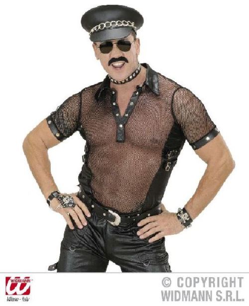 T shirt rock simili cuir homme - (44/48)