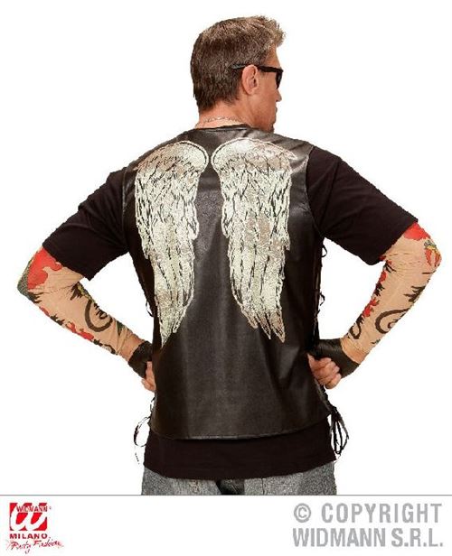 Gilet simili-cuir de biker angel's - (40/44)