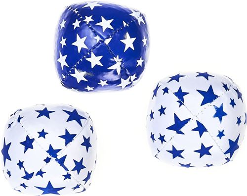 Acrobat balles de jonglerie 80 grammes bleu/blanc 3 parties