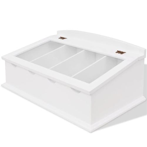 Vidaxl Blanc Range Couverts En Style Baroque Pfdm - Image 1