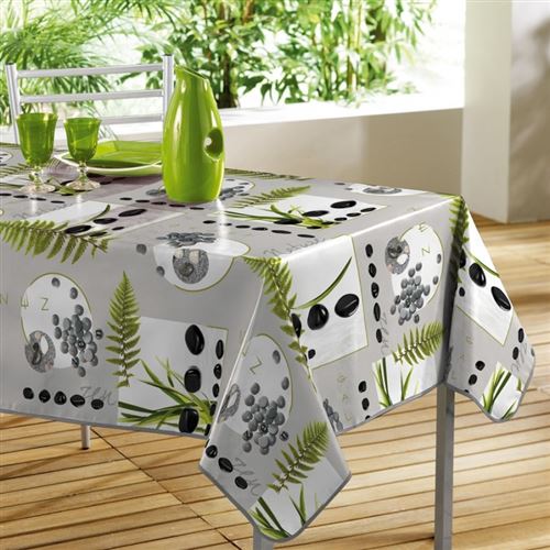 Decorline 1710348 nappe pvc photoprint jardin zen 140 x 240 cm