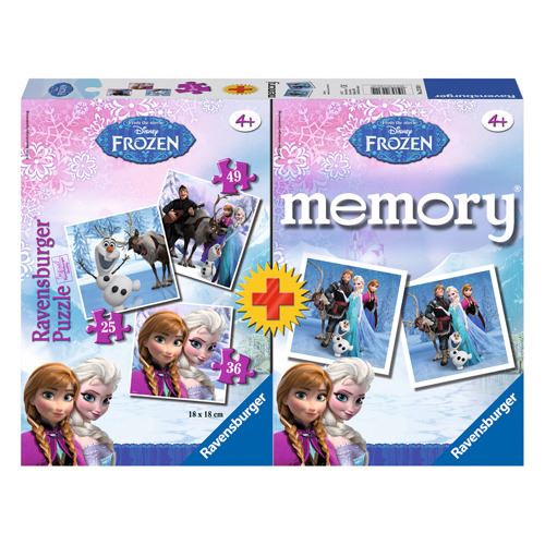 Ravensburger Jeu Mémoire + Puzzle Frozen