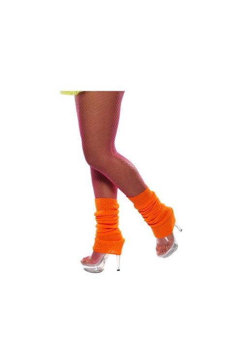 Chaussettes danse 80's fluo orange