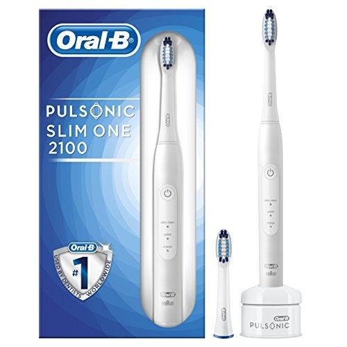 Braun oral b oral b puls onic slim one 2100 silencieux brosse à dents électriques, avec timer et 2 aufste ckbü rst