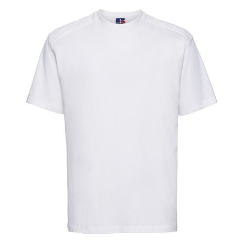 Russell Europe - T-shirt à manches courtes 100% coton - Homme (XL) (Blanc) - UTRW3274
