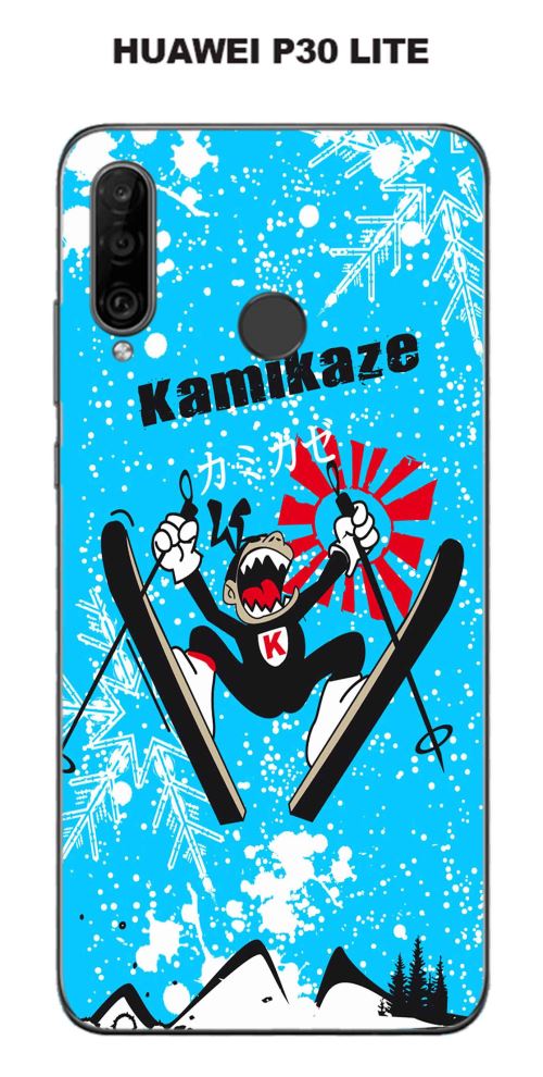 Coque Huawei P30 Lite design kamikaze-ski