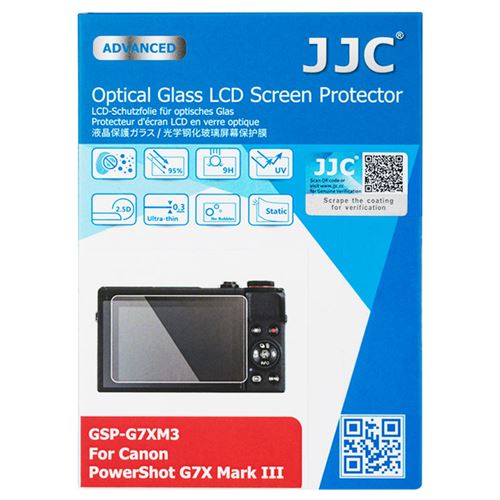 JJC GSP-G7XM3 Protection d'écran pour Canon G7X Mark III G7XM3