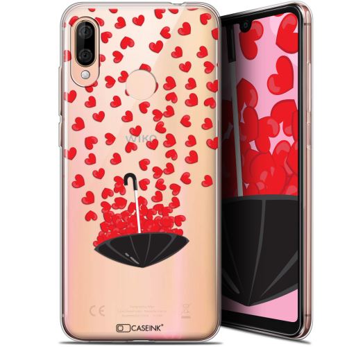 Coque Gel Wiko View 3 LITE (6.09 ) Extra Fine Love - Parapluie d'Amour