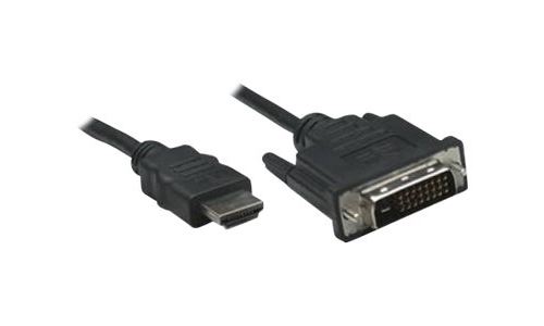 Techly 5.0m hdmi - dvi-d m m 5m hdmi dvi-d noir câble vidéo et adaptateur (icoc hdmi-d-045)