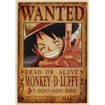12€01 sur One Piece Poster - Wanted Luffy - 51 x 36 cm - Achat & prix