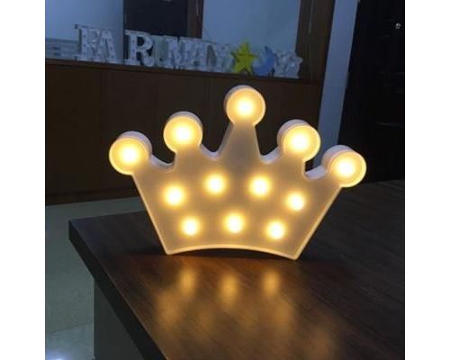 Lampe Décorative Couronne Veilleuse LED Lumière Blanc Chaude Blanc - YONIS