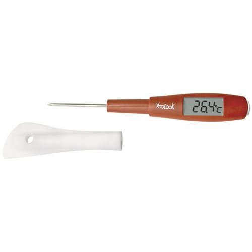 Spatule thermomètre rouge - Ustensile de cuisine à affichage digital - YouCook