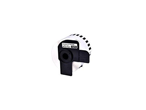 G & g étiquettes en continu compatible à brother dk 22205 (62,0 mm x 30,48 m) [modèle] noir sur blanc g + g 14985