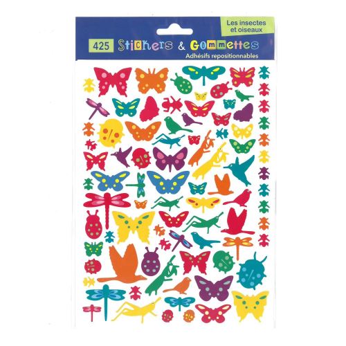Bidule et Tralala - Stickers et Gommettes – Les Insectes et les Oiseaux