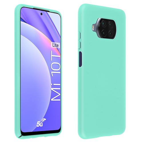 Coque pour Xiaomi Mi 10T Lite Silicone Gel Semi-rigide Finition Soft Touch turquoise