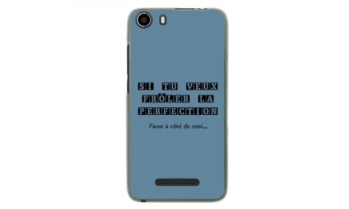 Coque souple pour Wiko Lenny 2 avec impression Motifs frôler la perfection bleu