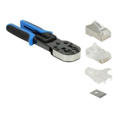 DeLOCK RJ45 Crimp+Cut Toolkit Pince à sertir bleu-noir