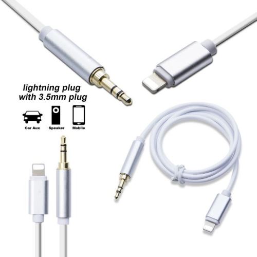 WE Câble Audio Auxiliaire pour iPhone 3,5 mm Cordon de Voiture Câble vers  3,5 mm Adaptateur pour iPhone/iPad/iPod Lien vers des
