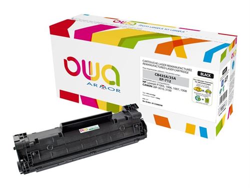 OWA compatible cartouche de toner alternative pour : HP CB435A - vue 1