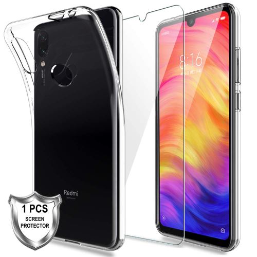 Housse coque pour Xiaomi Note 7 Pro / Redmi Note 7 avec Verre trempé protection écran
