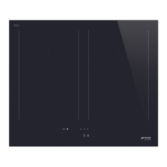Smeg SIM3644D - Table de cuisson à induction - 4 plaques de cuisson - Niche - largeur : 55.5 cm - profondeur : 47.8 cm - noir