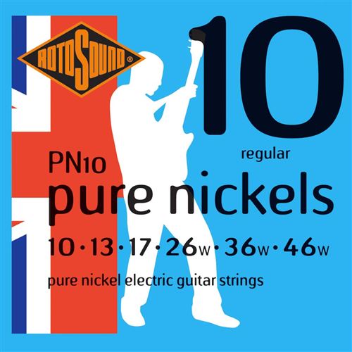RotoSound PN10 - jeu guitare électrique 10-46 Pure nickel