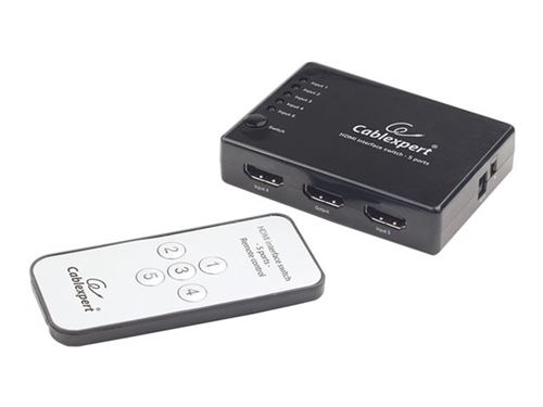 Gembird Cablexpert Dsw-Hdmi-53 - Commutateur Vidéo/Audio - 5 X Hdmi - De Bureau - Image 1