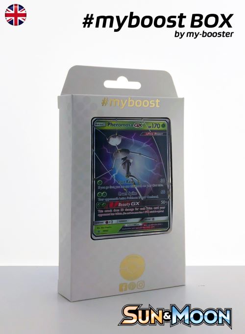 Coffret #myboost PHEROMOSA GX (Cancrelove) SM66 - Sun and Moon 4 Crimson Invasion - 10 cartes Pokemon anglaises
