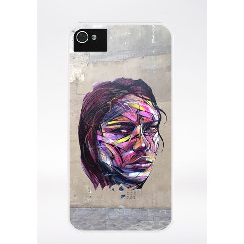 Coque Art Visage Street Compatible Iphone 4 Transparent