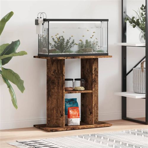 Comparer les prix de vidaXL Support pour aquarium chêne fumé 60x30x60 cm bois d'ingénierie
