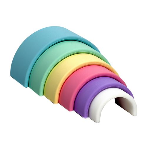 Petit arc-en-ciel en silicone Pastel dëna