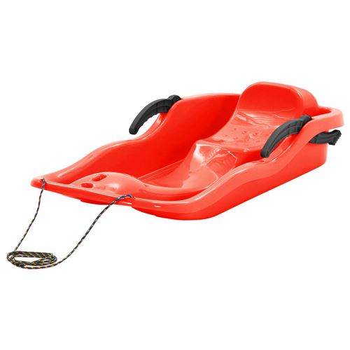 vidaXL Traîneau avec freins Rouge 87x40x18 cm Polypropylène