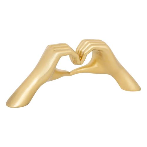 Non Communiqué Doré Atmosphera Créateur D'intérieur - Mains Cœur Déco "Amy" 31Cm
