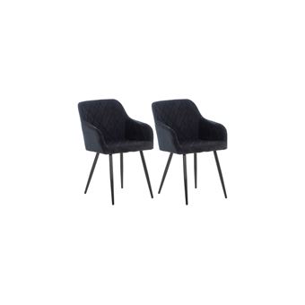 CLP Lot de 2 chaises Brook Velours I Chaise de Salle à Manger avec Structure en Bois I Chaise de Cuisine avec Assise Couleur Rouge