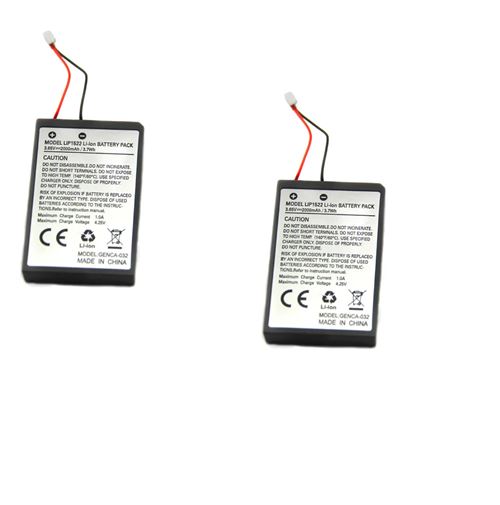 2 X Batterie pour manette PS4 Pro - PS4 Slim - 2000 mah - LIP1522 - Stra&szlig;e Game &reg; 