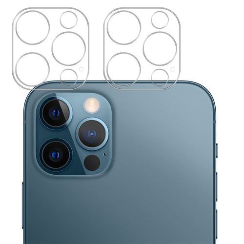 Anneau de protection en métal pour objectif en verre de caméra arrière 2  PCS pour iPhone