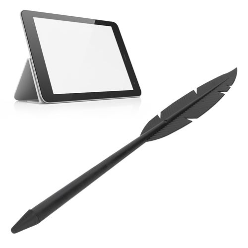 Stylet tactile capacitif en forme de plume universel pour téléphone portable tablette
