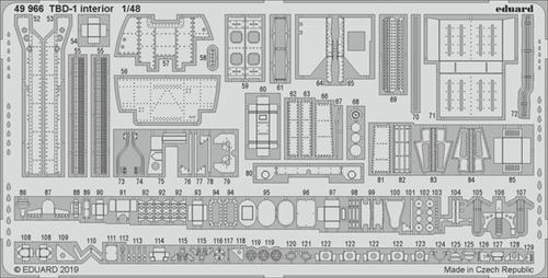 Tbd-1 Interior For Great Wall Hobby - 1:48e - Eduard Accessories