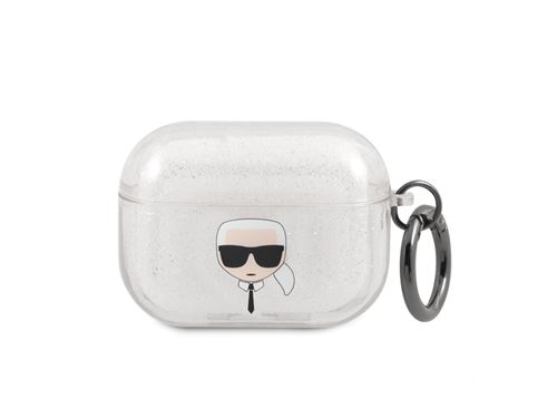 Non Communiqué Argent Protection Karl Lagerfeld Glitter À Paillettes Pour Airpods Pro
